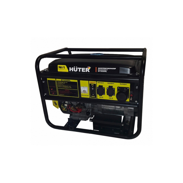 картинка - Электрогенератор Huter DY9500L (220 В, бензин)