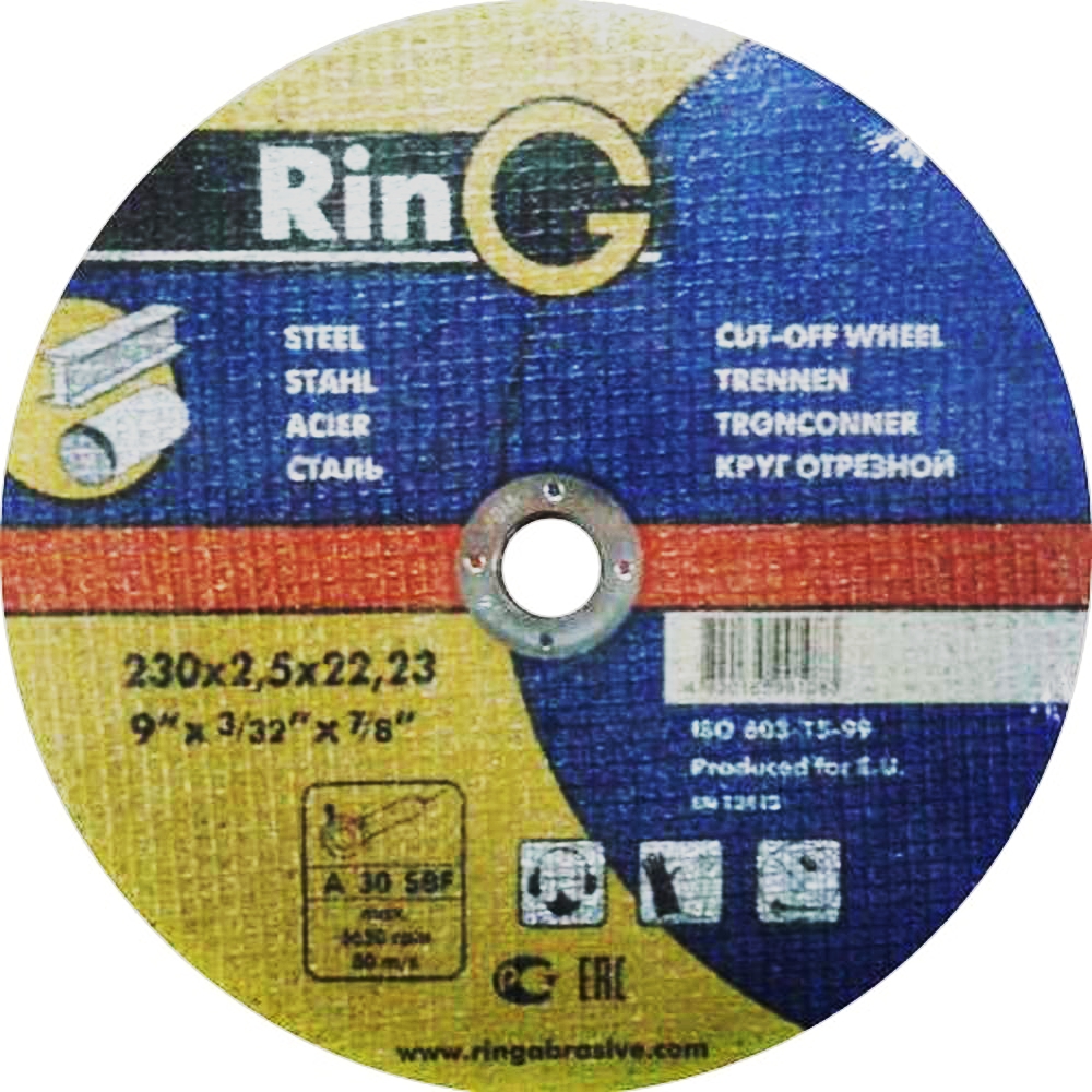 картинка - Круг отрезной 41 14А 230х3,0х22, RinG